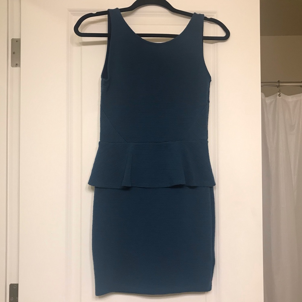 Dark teal dress